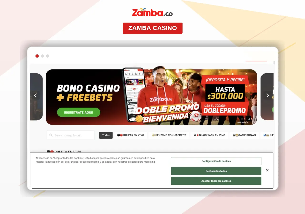 Zamba Casino Online: juegos, slots y casino en vivo
