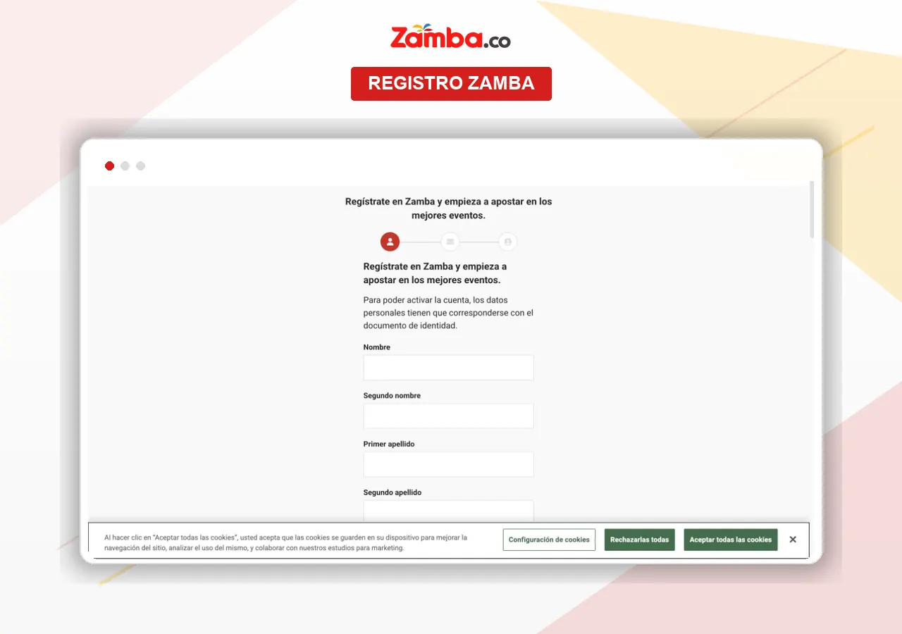 Registro e inicio de sesión en Zamba
